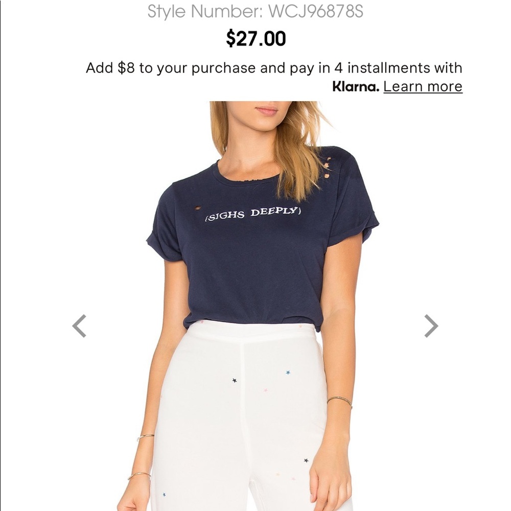 Distressed Wildfox shirt